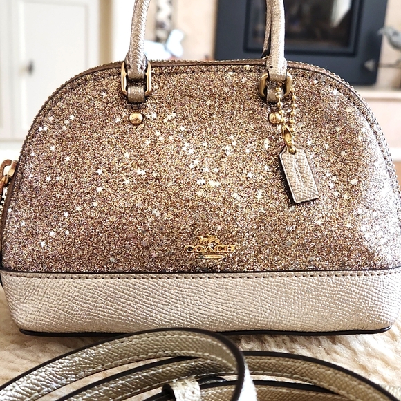 Adorable NWOT Coach Champagne Glitter Mini Bag with Stars ๐ ๐ - Picture 11 of 11